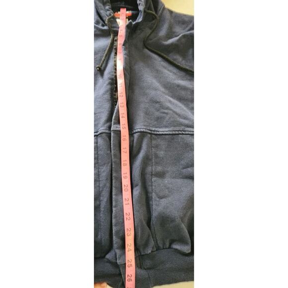 Bulwark FR Flame Resistant CAT 2 Full Zip Hoodie Hooded Sweatshirt Blue L 2112 - Picture 10 of 10